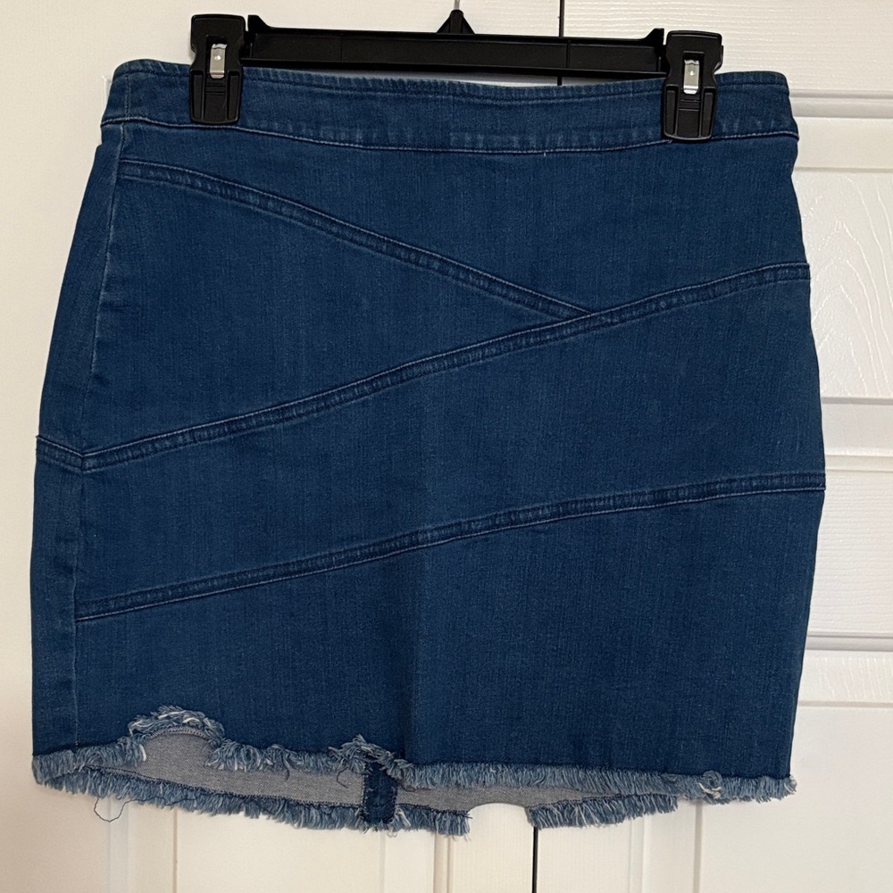 BCBGeneration Blue Denim Mini Skirt